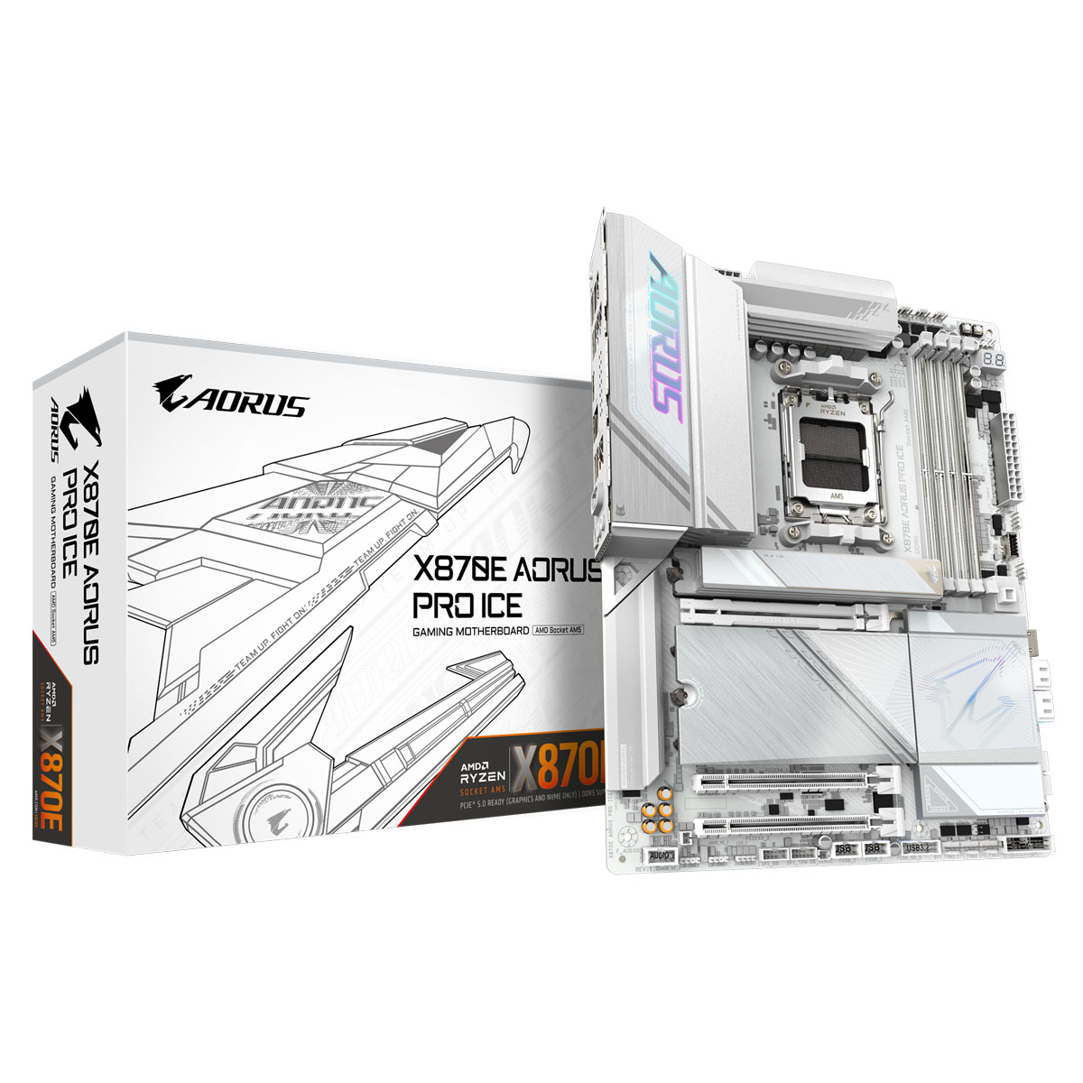 Bild von GIGABYTE X870E AORUS Pro ICE Mainboard Sockel AM5