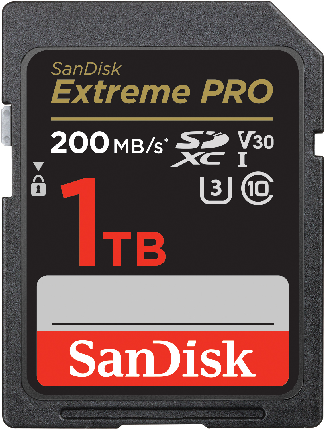 Bild von SanDisk Extreme PRO 1TB SDHC Speicherkarte, 200MB/s & 140MB/s Lese/Schreibgeschwindigkeit, UHS-I, Class 10, U3, V3