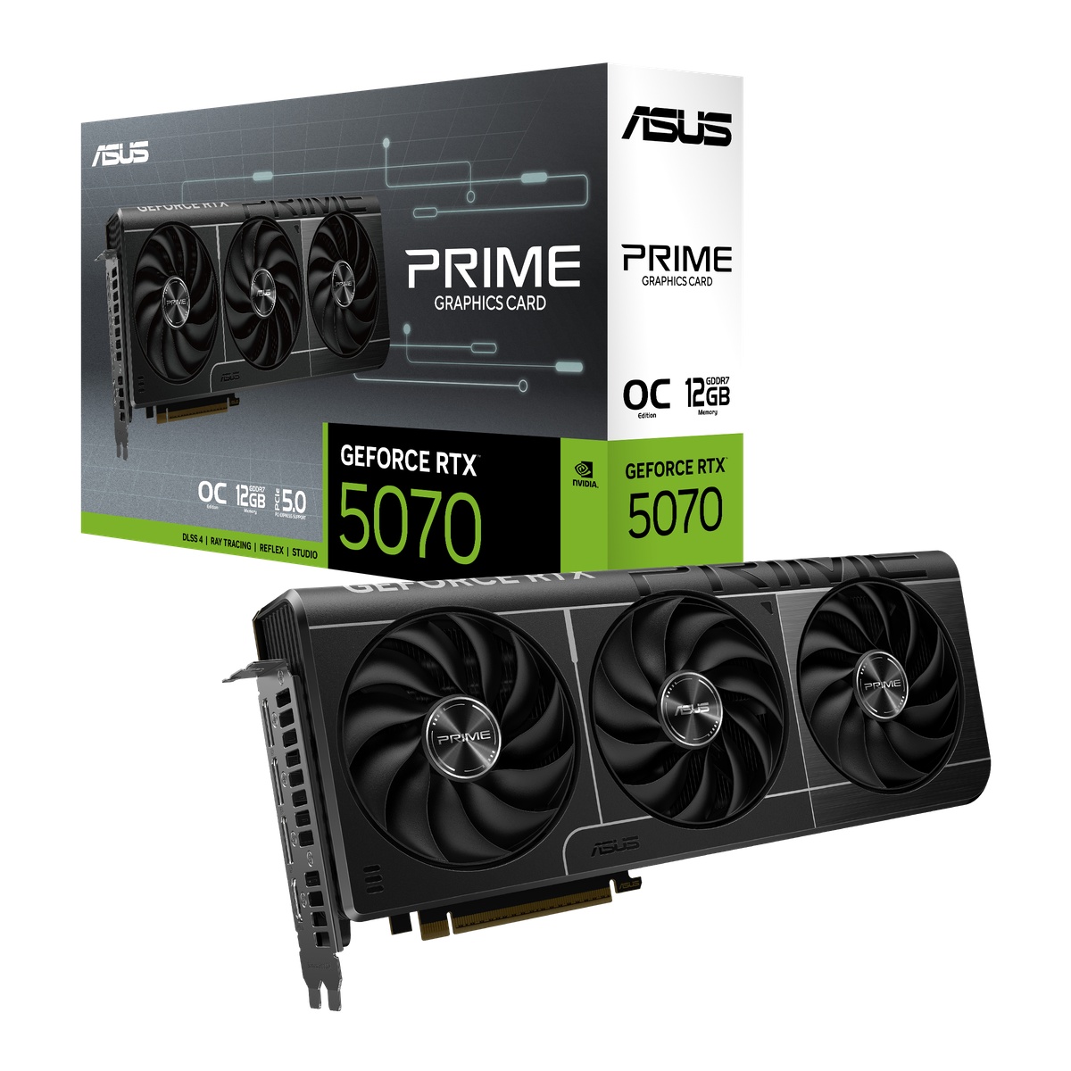 Bild von ASUS Prime GeForce RTX 5070 OC - 12GB GDDR7, HDMI, 3x DP