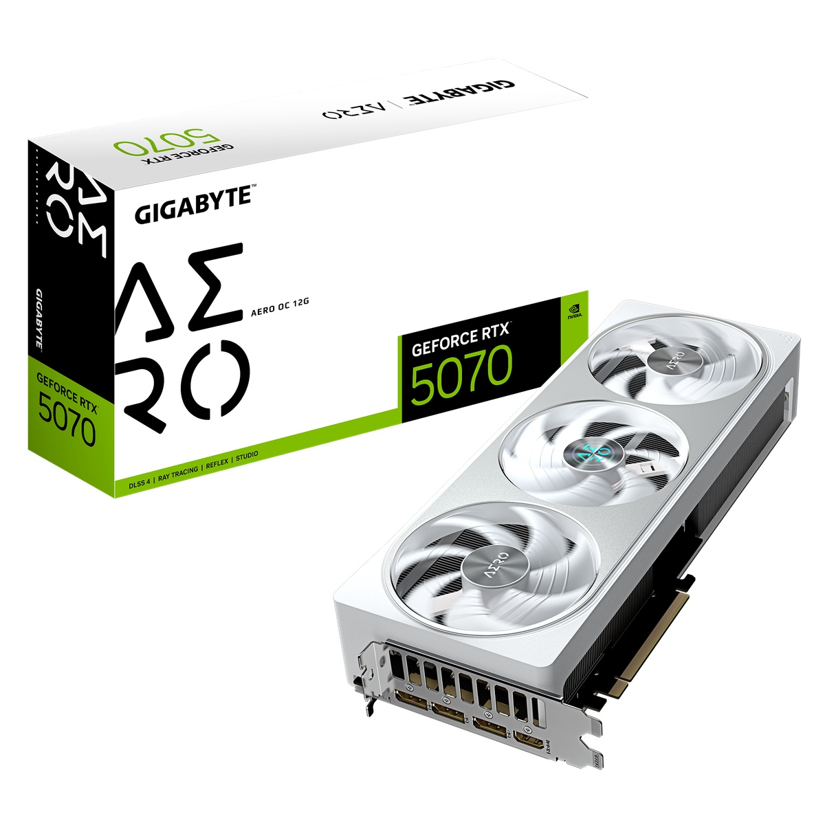 Bild von GIGABYTE GeForce RTX 5070 Aero OC 12G - 12GB GDDR7, HDMI, 3x DP