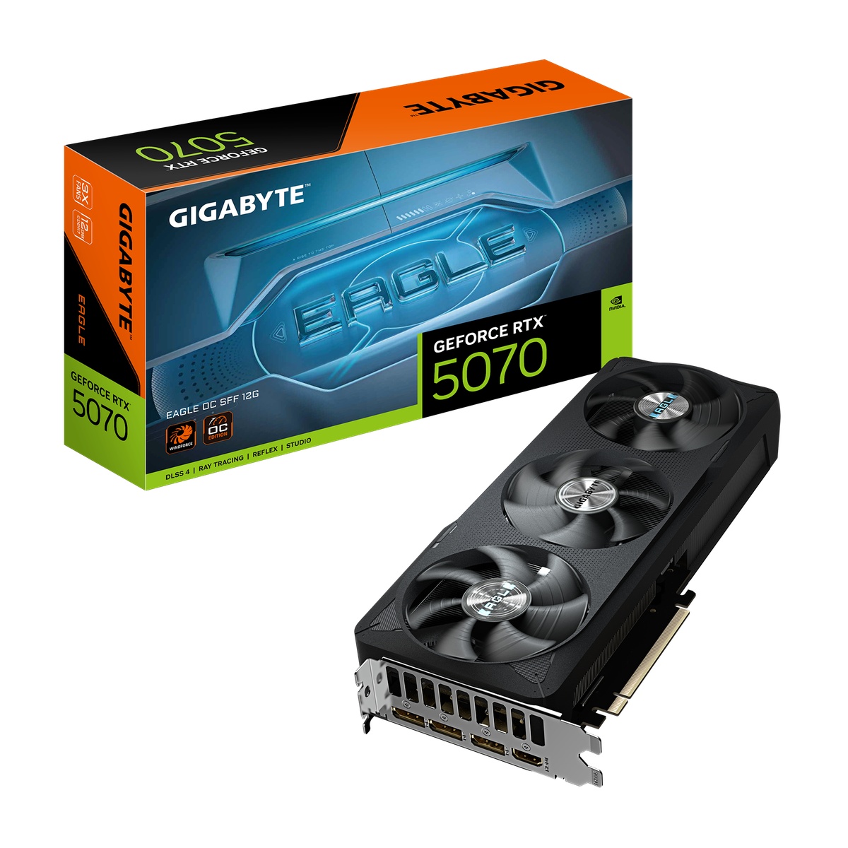 Bild von GIGABYTE GeForce RTX 5070 Eagle OC SFF 12G - 12GB GDDR7, HDMI, 3x DP