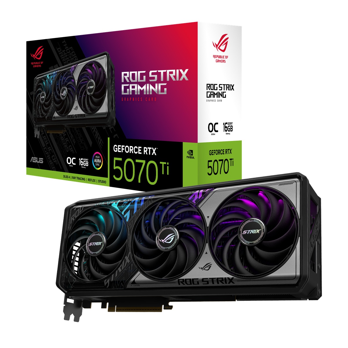 Bild von ASUS ROG Strix GeForce RTX 5070 Ti OC - 16GB GDDR7, 2x HDMI, 3x DP