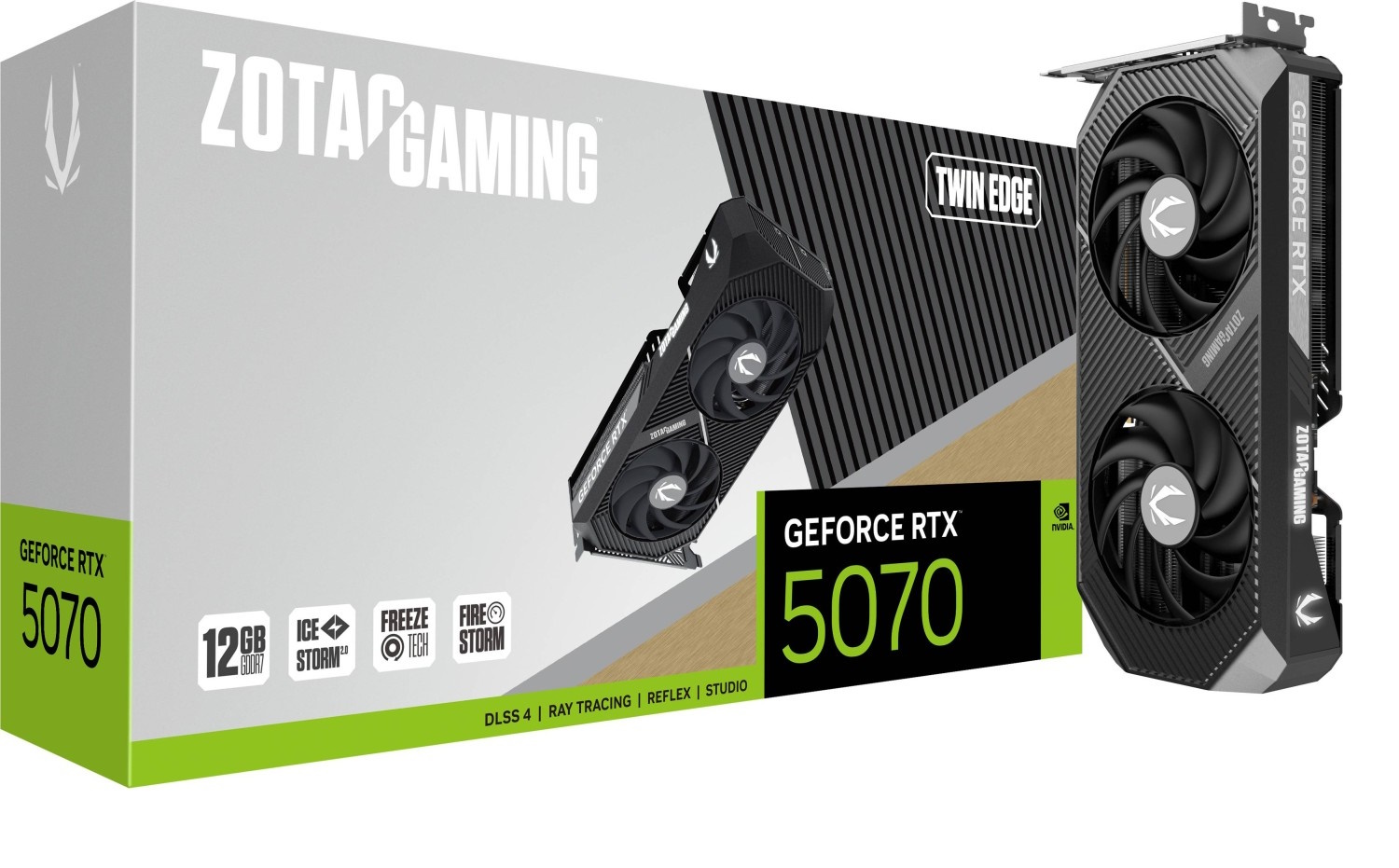 Bild von Zotac Gaming GeForce RTX 5070 Twin Edge - 12GB GDDR7, HDMI, 3x DP