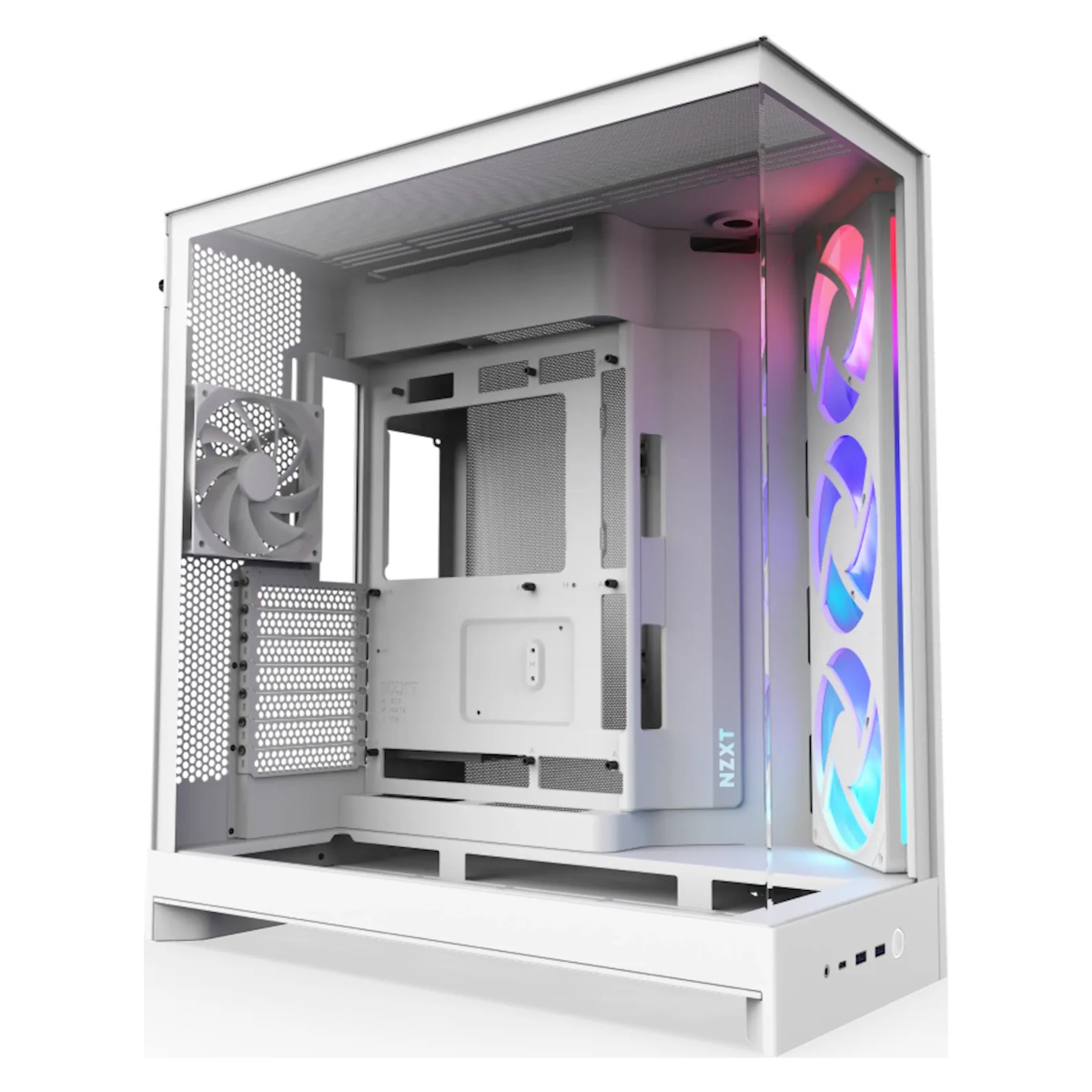 Bild von NZXT H9 FLOW RGB (2025) weiß | PC-Gehäuse