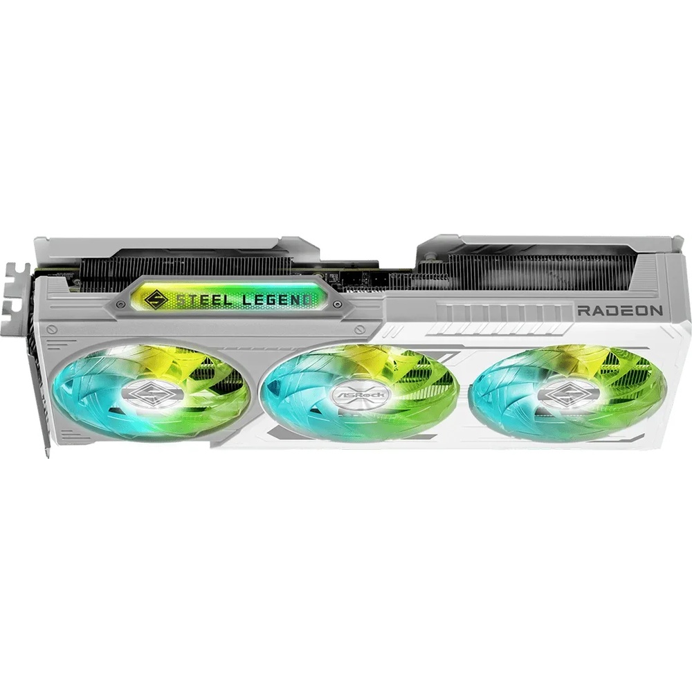 Bild von ASRock Radeon RX 9060 XT 16GB Steel Legend OC Grafikkarte - 16GB GDDR6, 2x HDMI, 2x DP