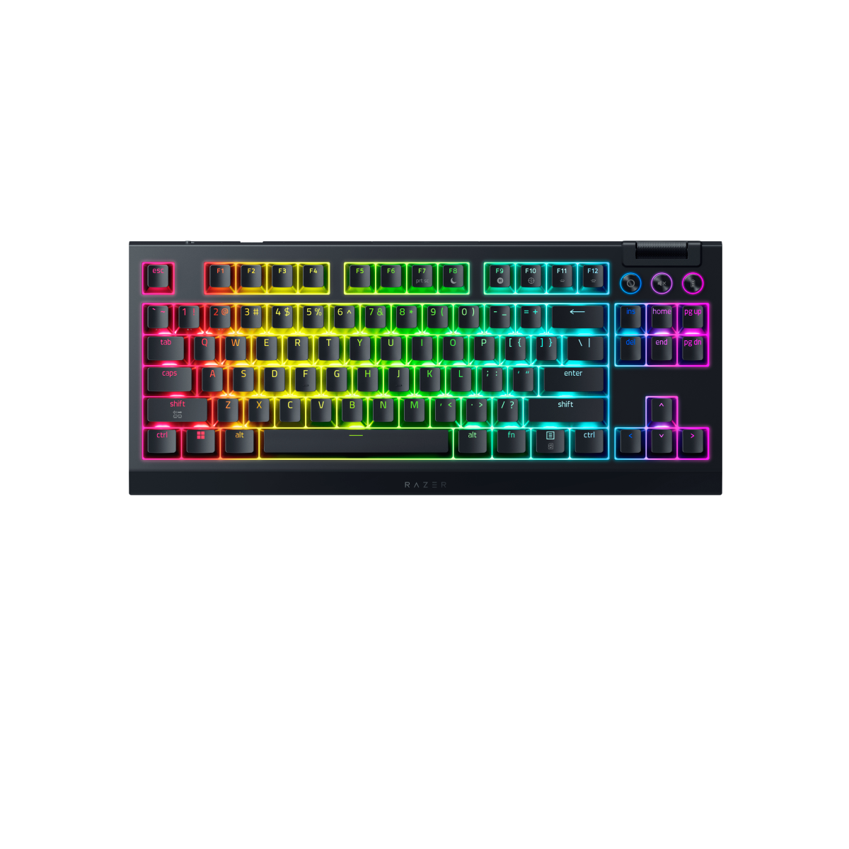 Bild von Razer BlackWidow V4 TKL Hyperspeed Kabellose Hotswap-Gaming-Tastatur mit Orange Switches, Bluetooth & Wireless und bis zu 980 Stunden Akkulaufzeit