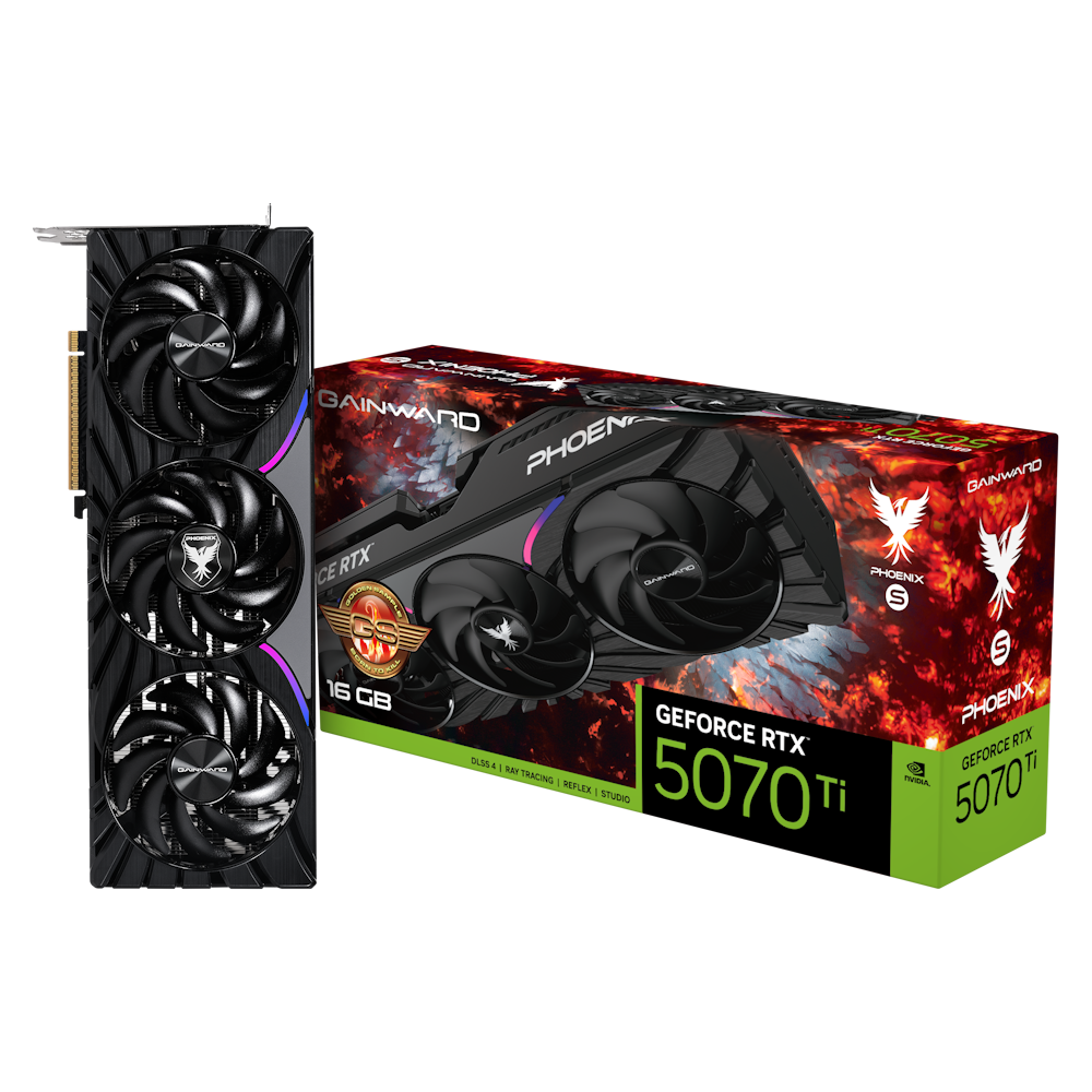 Bild von Gainward GeForce RTX 5070 Ti Phoenix-S GS - 16GB GDDR7, HDMI, 3x DP