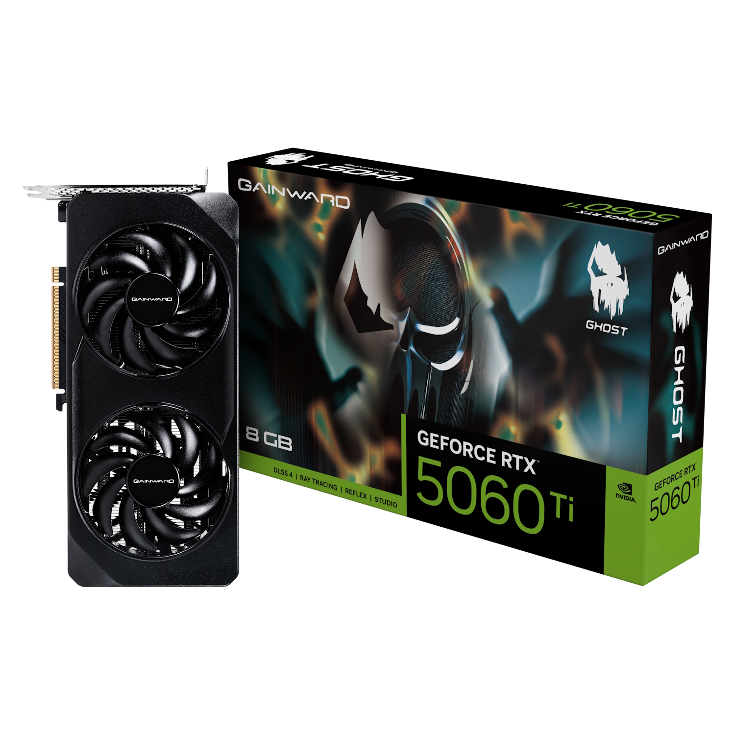 Bild von Gainward GeForce RTX 5060 Ti 8GB Ghost - 8GB GDDR7, HDMI, 3x DP