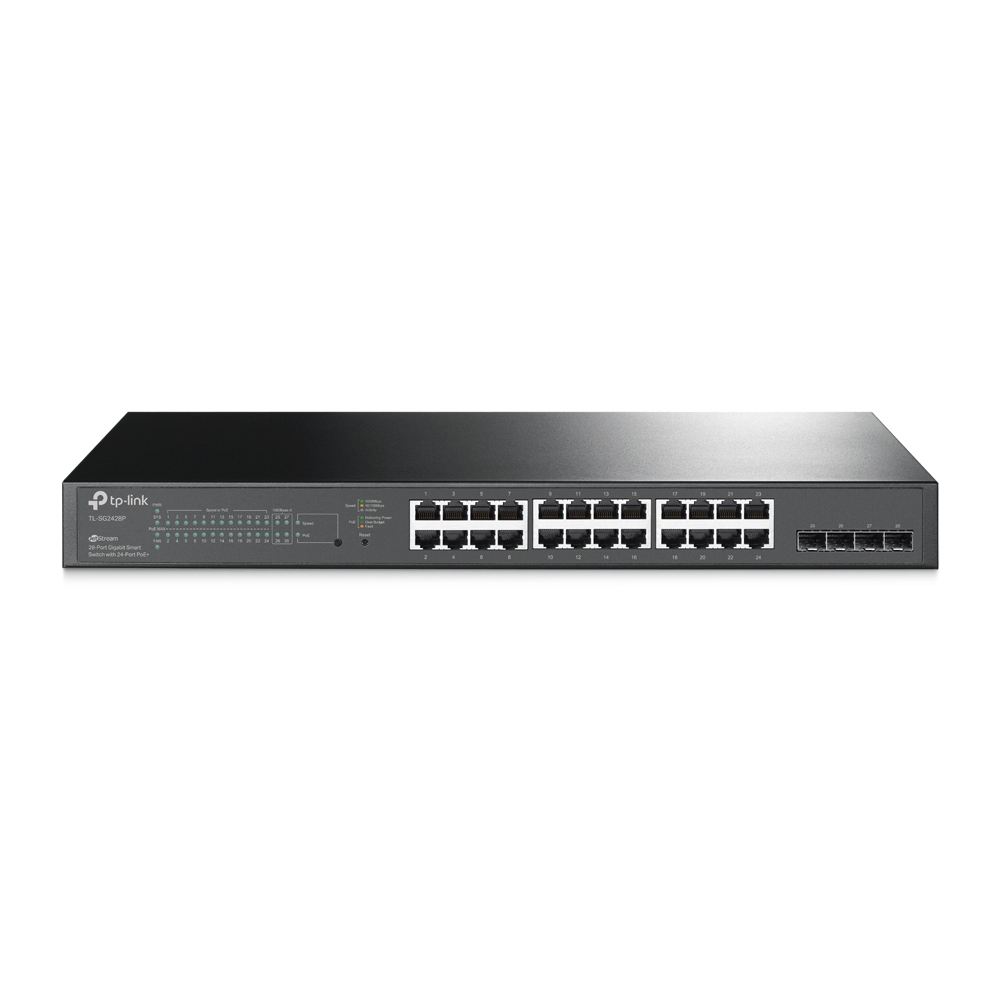 Bild von TP-Link SG2428P JetStream Smart Switch 24x Gigabit Ethernet PoE+, 250W, 4x SFP