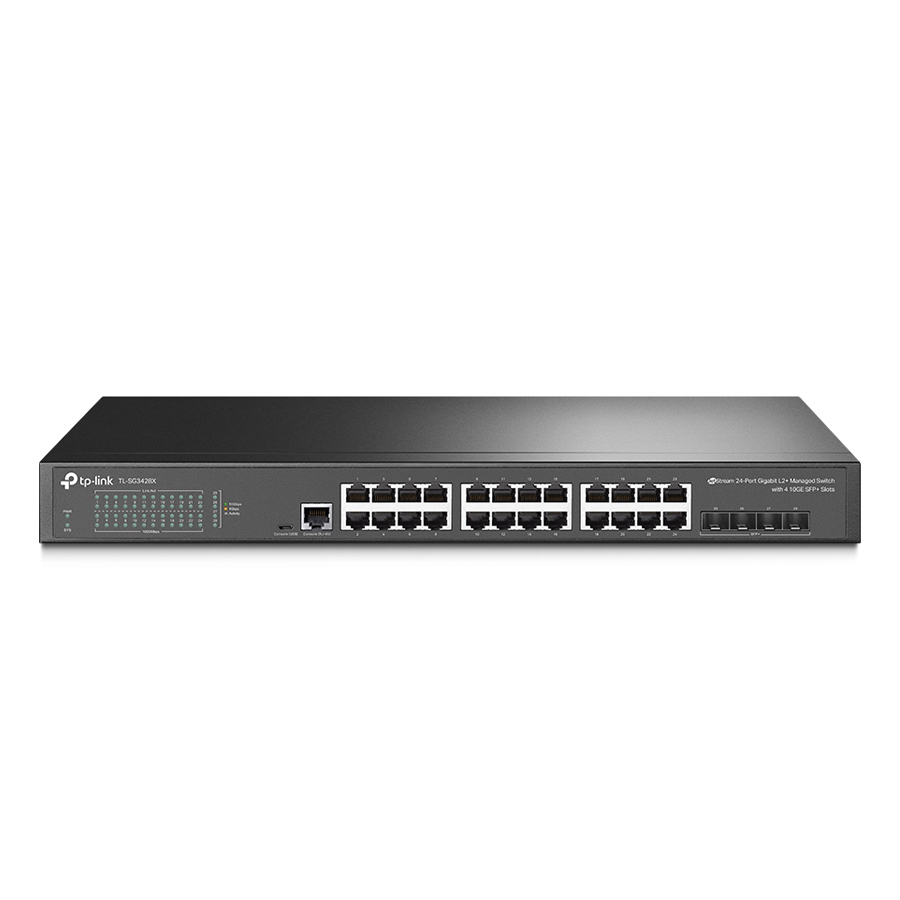 Bild von TP-Link SG3428X JetStream Managed Switch 24x Gigabit Ethernet, 4x 10 Gbit/s SFP+