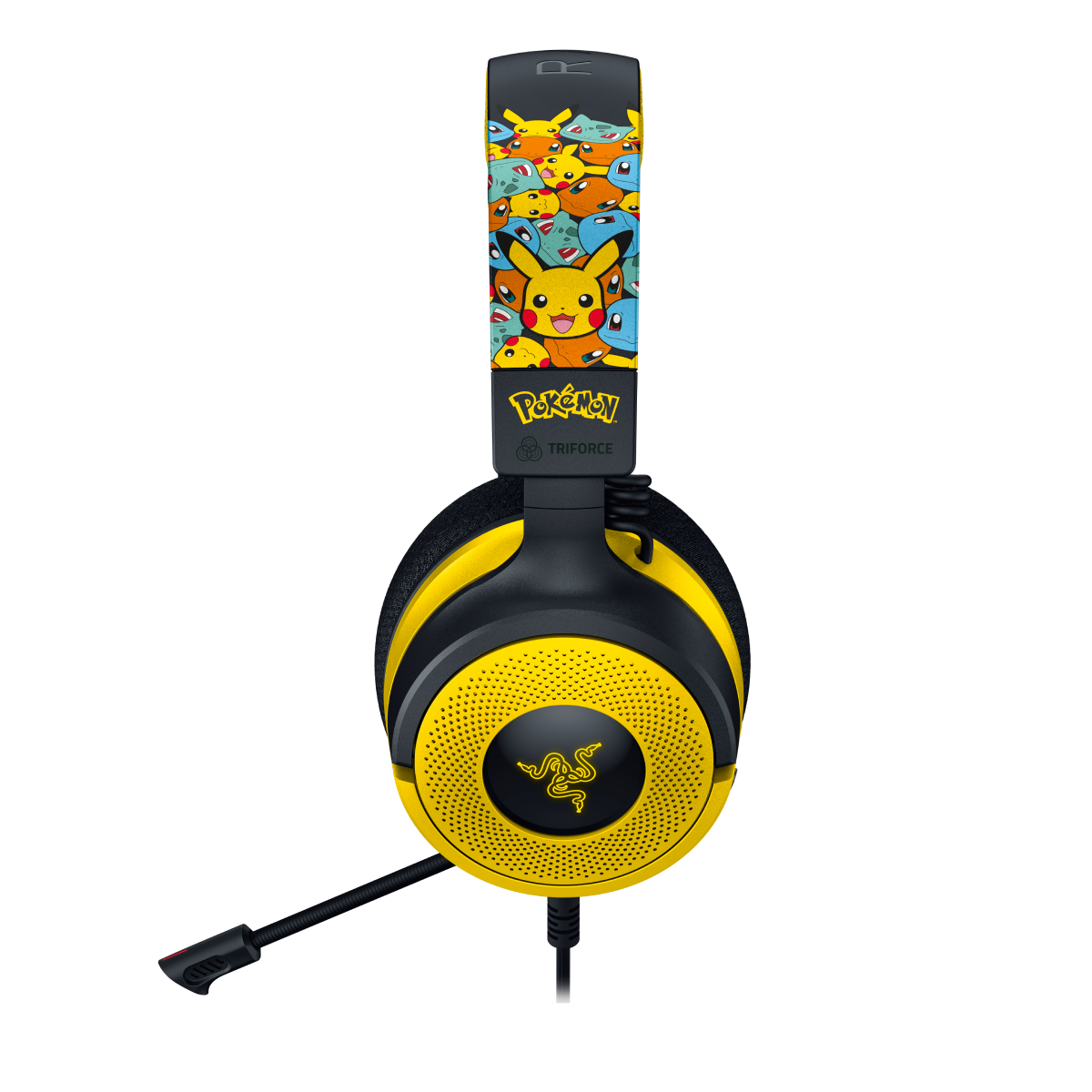 Bild von Razer Kraken V4 X Pokémon Kanto Starters Edition Kabelgebundenes Gaming-Headset mit Razer™ TriForce 40-mm-Treiber und ausziehbarem Mikrofon