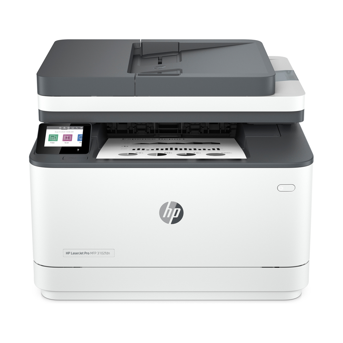 Bild von HP LaserJet Pro MFP 3102fdn - 4in1 Multifunktionsdrucker B-Ware 40€ Cashback, Schwarz-Weiß, Drucken, Kopieren, Scannen, Faxen, Instant Ink