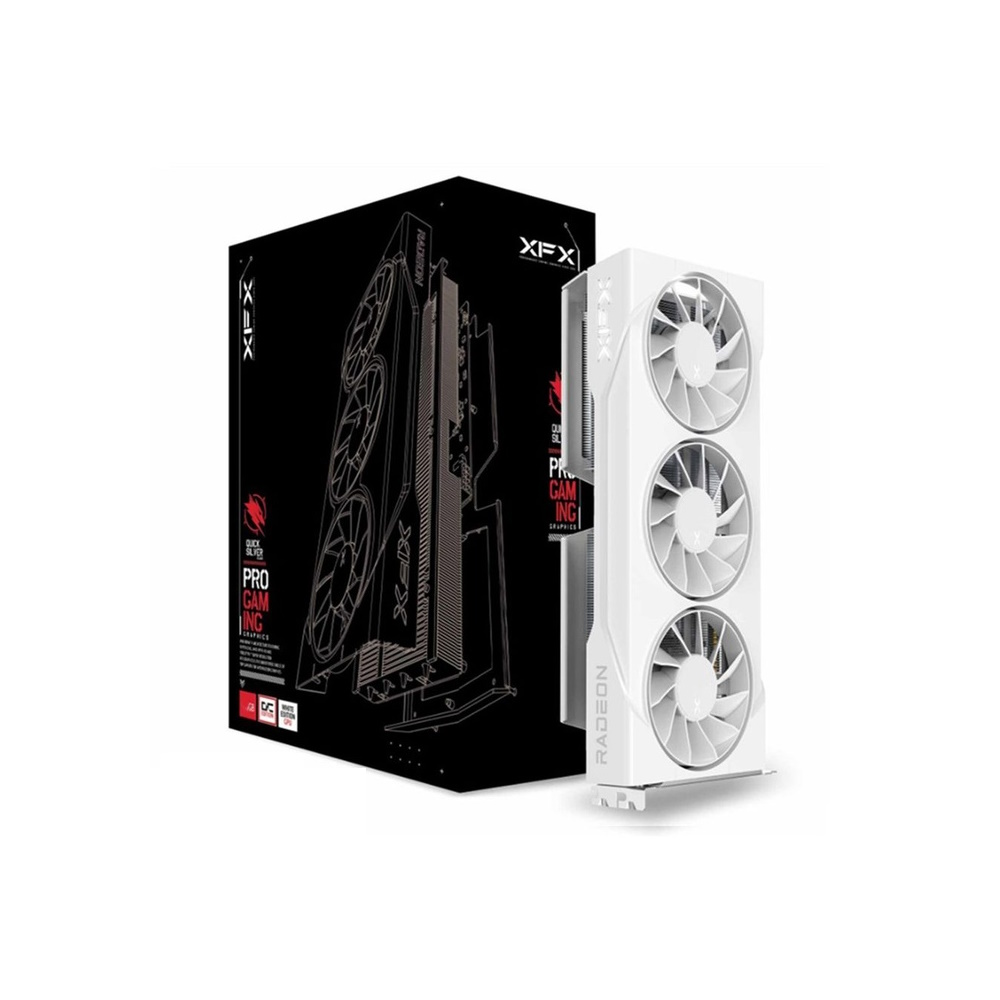 Bild von XFX Radeon RX 9060XT Swift Triple Fan OC White 16GB - 16GB GDDR6, 2x HDMI, 2x DP