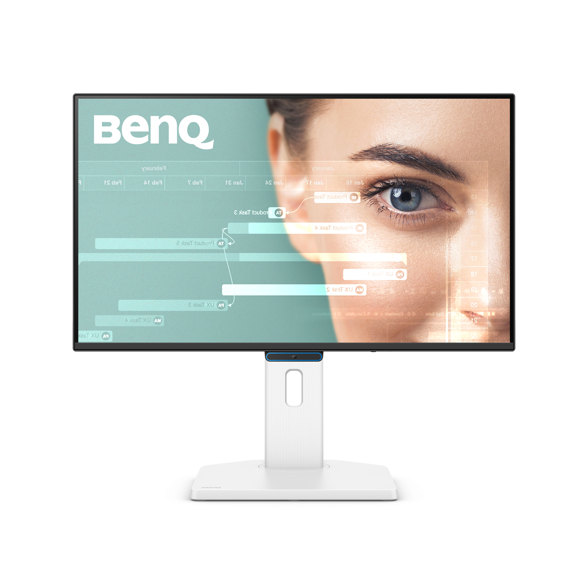 Bild von BenQ GW2490TC Office Monitor 60,45 cm (23,8 Zoll) schwarz/weiß FHD, 16:9, 5 ms, 250 cd/m², IPS, 1× USB-C