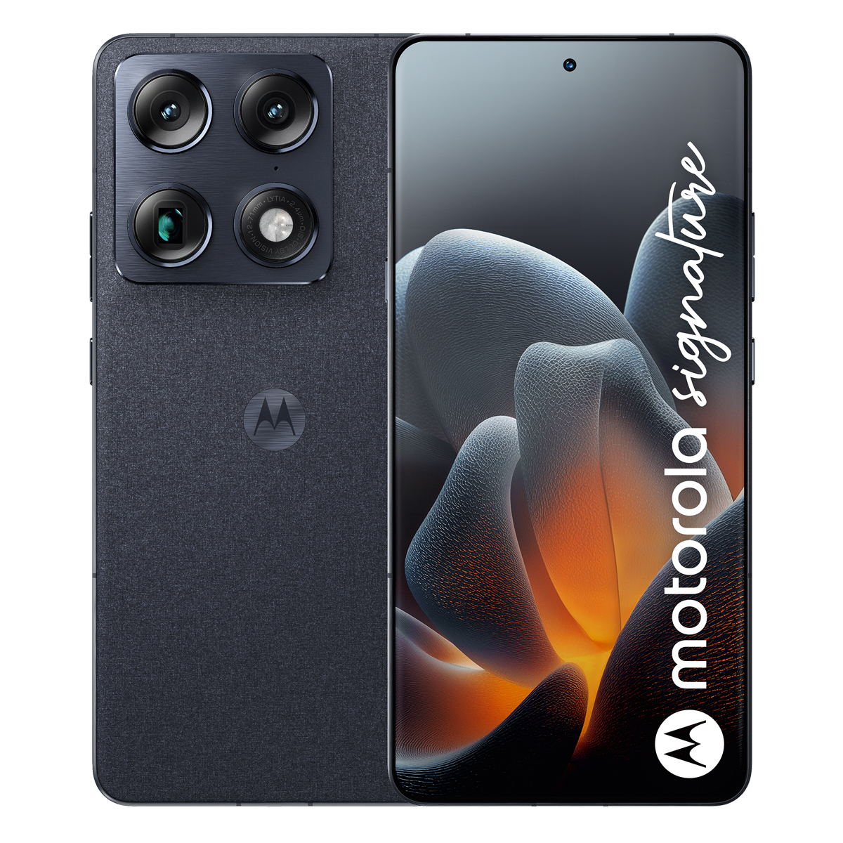 Bild von Motorola Signature 512GB Carbon 17,22cm (6,78") AMOLED Display, Android 16, 50MP Triple-Kamera