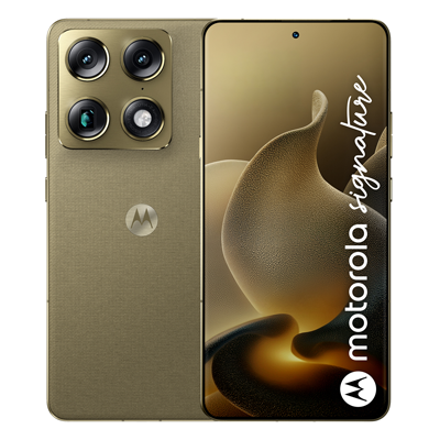 Bild von Motorola Signature 512GB Martini Olive 17,22cm (6,78") AMOLED Display, Android 16, 50MP Triple-Kamera