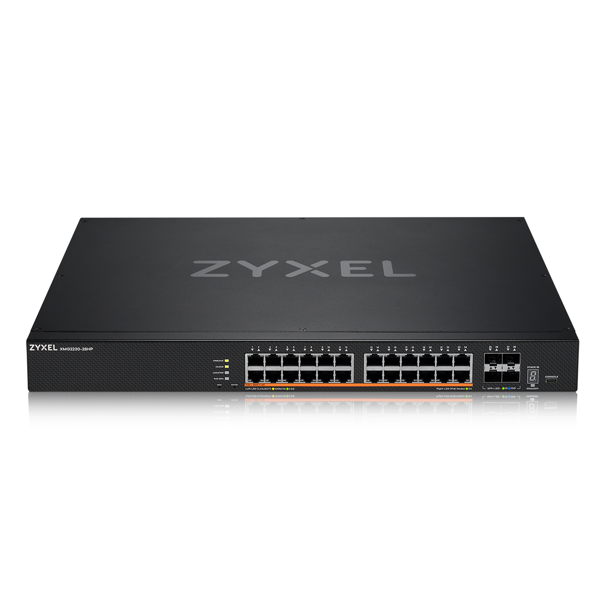 Bild von Zyxel XMG2230-28HP Managed Switch 24x 2.5 Gigabit Ethernet (PoE++, max. 700W), 4x 10G SFP+