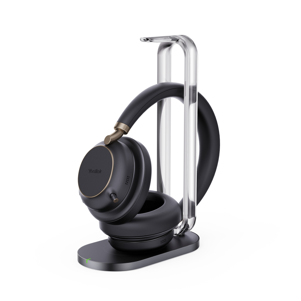 Bild von Yealink Headset BH 76 Plus inkl.LadeständerTeams Black USB-C/A