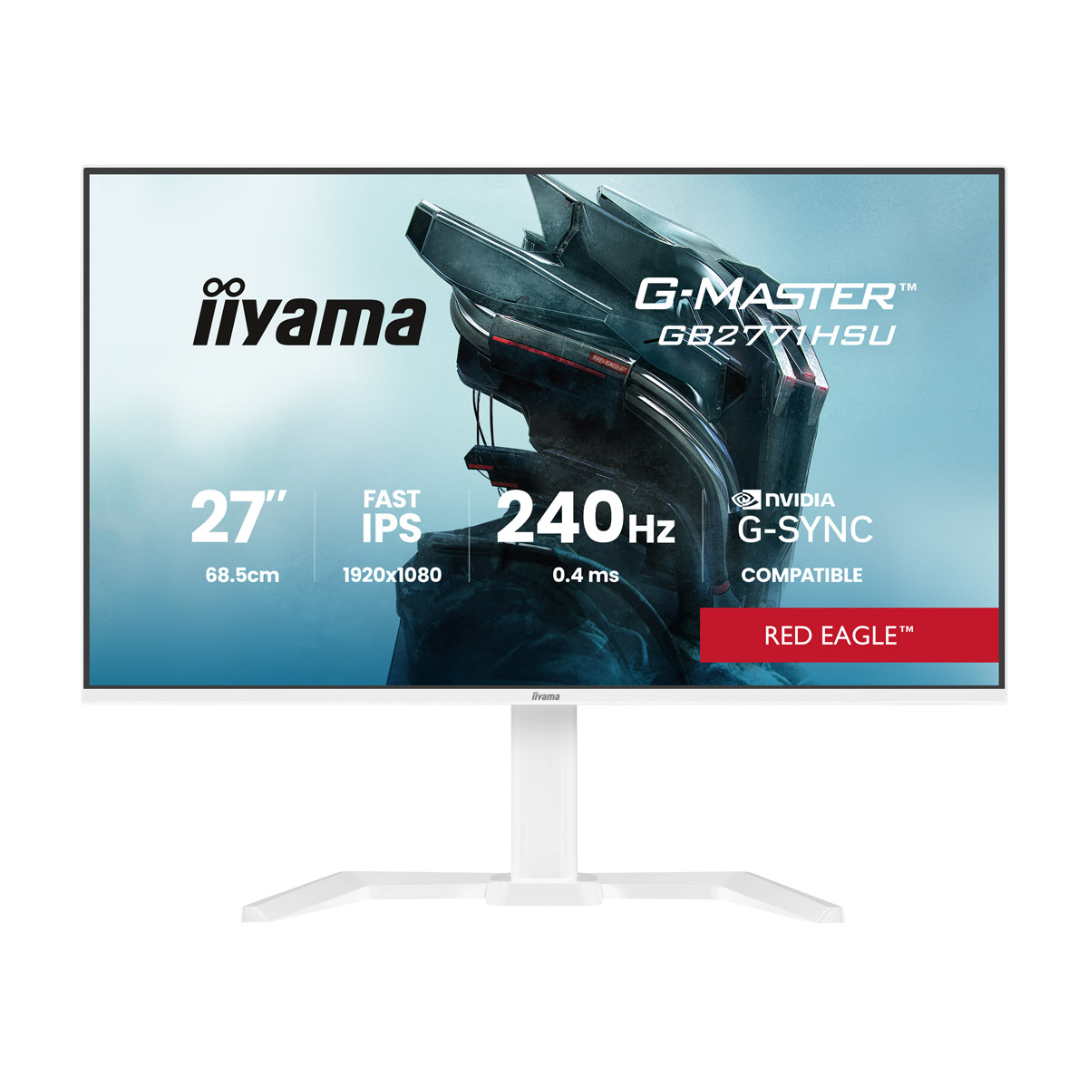 Bild von Iiyama GB2771HSU-W1 Gaming Monitor 27? Full-HD IPS, 240 Hz, 0.4 ms MPRT, USB-Hub, G-Sync kompatibel