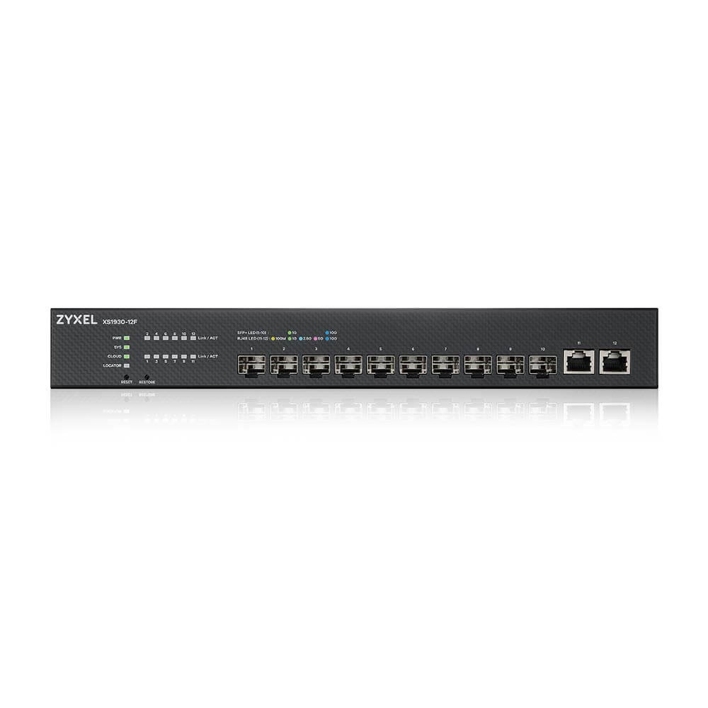 Bild von Zyxel XS1930-12F Smart Managed Switch [10x 10GbE SFP+, 2x 10 Gbit/s Ethernet]