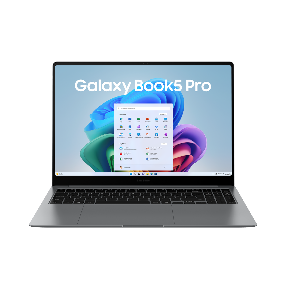 Bild von SAMSUNG Galaxy Book5 Pro 16 Zoll Intel Core Ultra 7 258V 32GB 512GB W11 Moonstone Gray