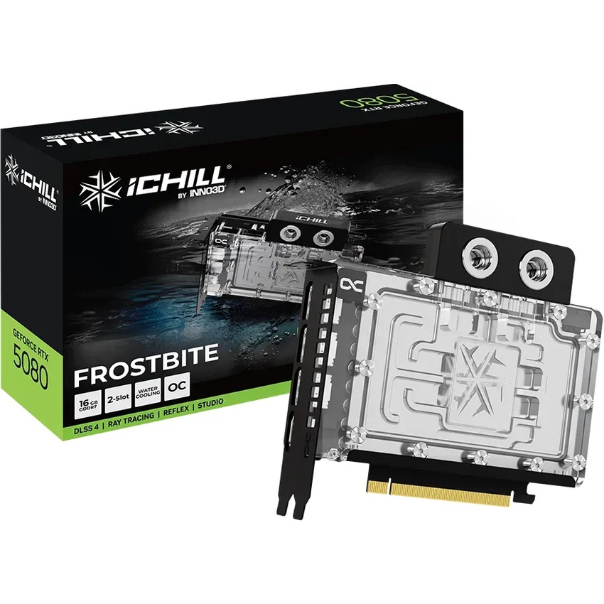 Bild von INNO3D GeForce RTX 5080 iCHILL Frostbite - 16GB GDDR7, HDMI, 3x DP