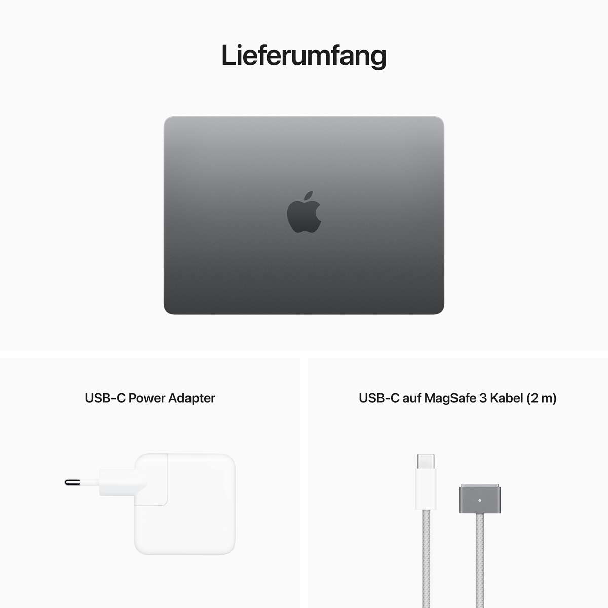 Bild von Apple MacBook Air (M2, 2022) MLXX3D/A Space Grau