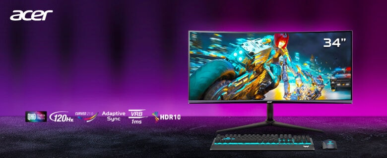 Acer Nitro XZ0 (XZ340CUJ0bmiiphx) 34,0 Zoll WQHD Gaming Curved_1