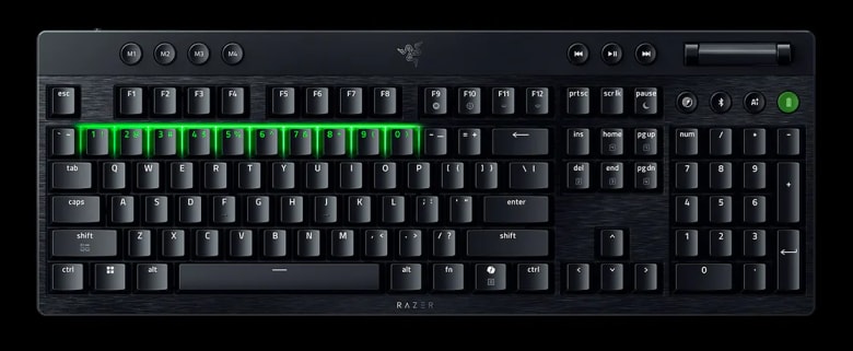 Razer Blackwidow V4 Low Profile Orange Switches_12
