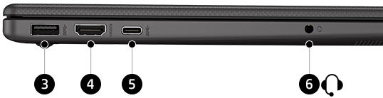 HP 250R G10 – Anschlüsse linke Seite