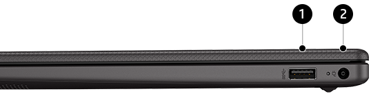 HP 255R G10 – Anschlüsse rechte Seite
