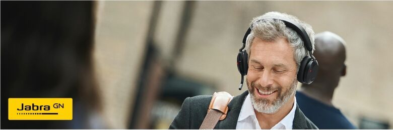 Jabra Evolve2 75 Headset, USB-C Kabellos, Bluetooth, Schwarz,_1