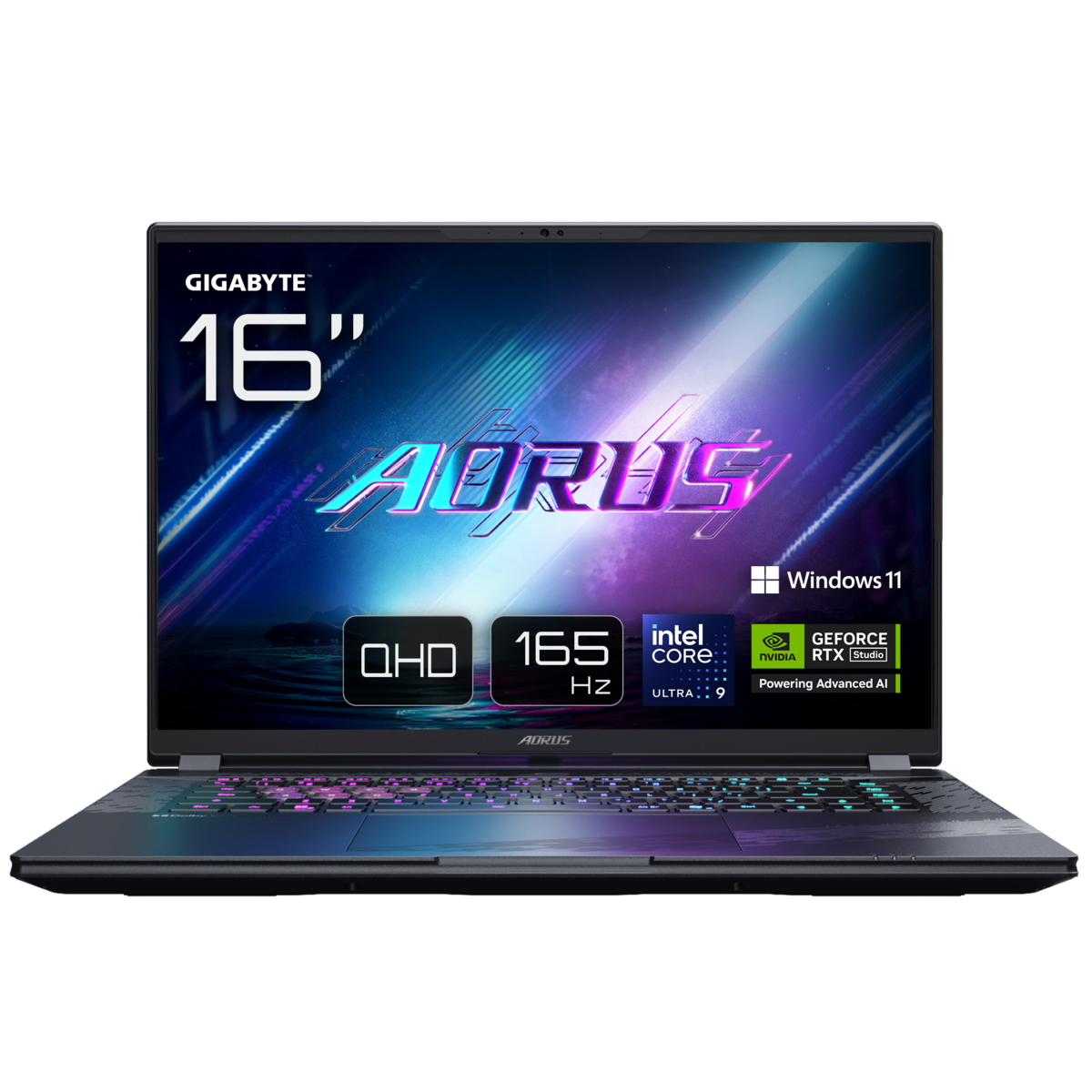 Bild von GIGABYTE AORUS ELITE 16 BWHC3DEC65SP - 16" QHD+ 165 Hz Display, Intel Core Ultra 9 275HX, 32GB RAM, 2TB SSD, NVIDIA GeForce RTX 5070, Windows 11 Pro