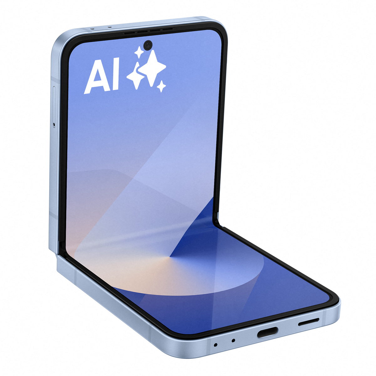Bild von Samsung Galaxy Z Flip6 512GB Blue 17cm (6,7") OLED Display, Android 14, Dual-Kamera, Faltbar