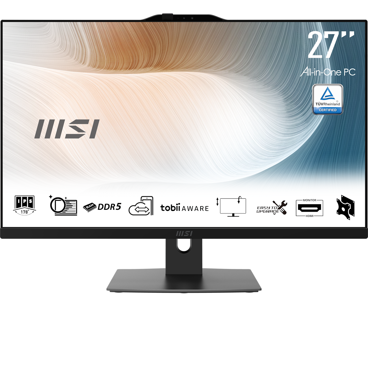 Bild von MSI Modern AM272P 12M-1063AT All-in-One schwarz 27