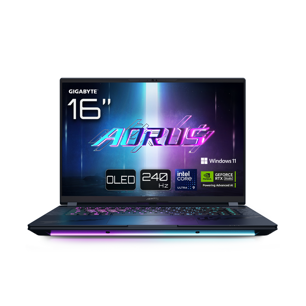 Bild von GIGABYTE AORUS MASTER 16 BYHC5DEE65SP - 16" QHD+ OLED 240 Hz Display, Intel Core Ultra 9 275HX, 32GB RAM, 2TB SSD, NVIDIA GeForce RTX 5080, Windows 11