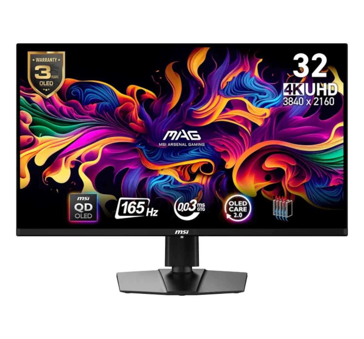 Bild von MSI MAG 321UPDE QD - OLED Gaming Monitor, 4K UHD), 165Hz 0,03ms GtG