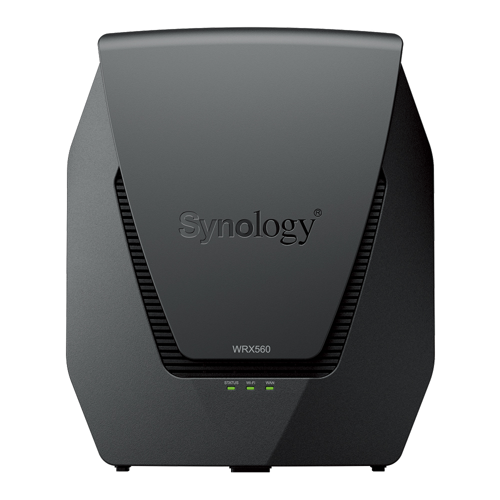 Bild von Synology WRX560 WLAN Mesh Router WiFi 6 (802.11ax), Dual-Band, bis zu 3.000 Mbit/s, 1x 2.5 GbE LAN/WAN, 3x GbE LAN, 1x GbE WAN