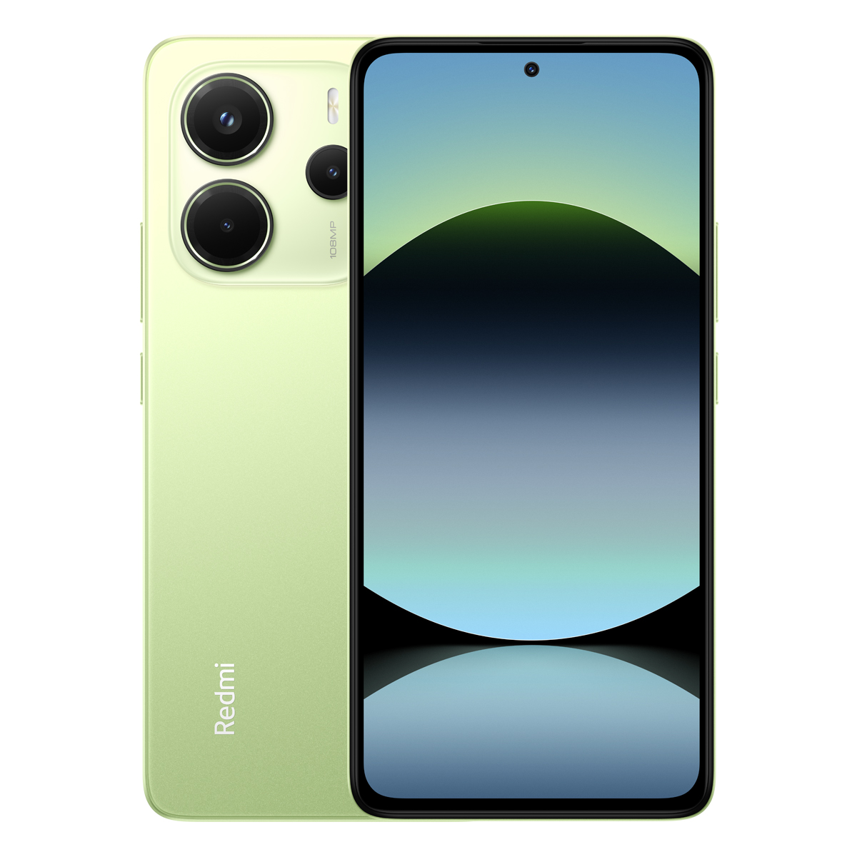 Bild von Xiaomi Redmi Note 14 8GB+256GB Lime Green 16,94cm (6,67") AMOLED Display, Xiaomi HyperOS (basiert auf Android 14), 108MP Triple-Kamera