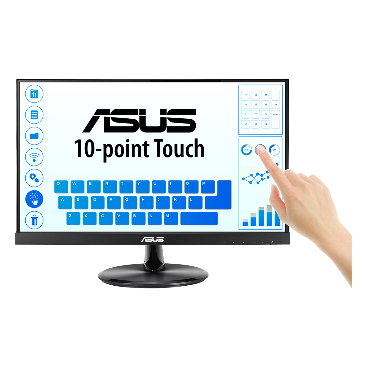 Bild von ASUS VT229H - 54,6 cm (21,5 Zoll), LED, IPS-Panel, Full-HD, 5ms, HDMI