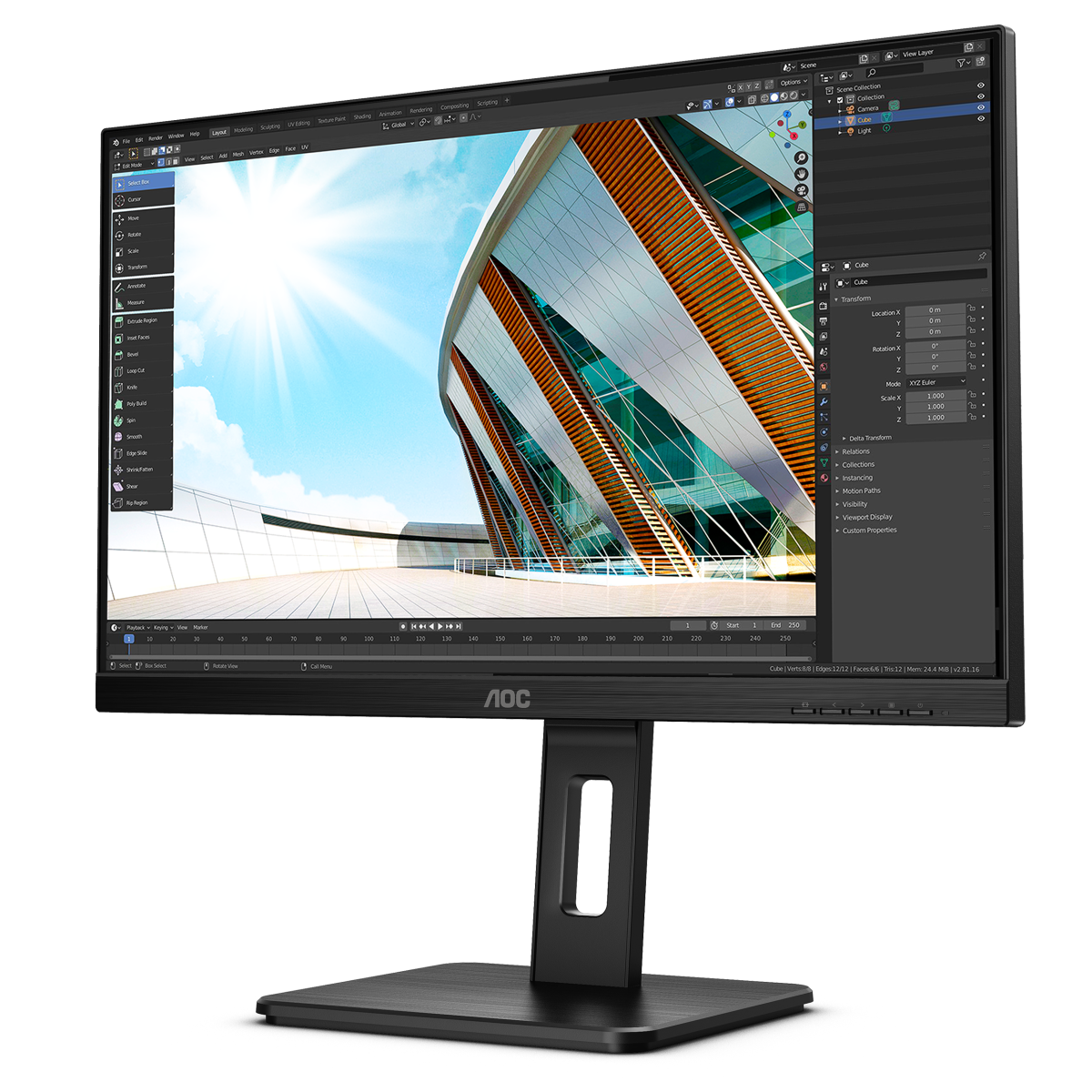 Bild von AOC U27P2CA Office Monitor - 69 cm (27