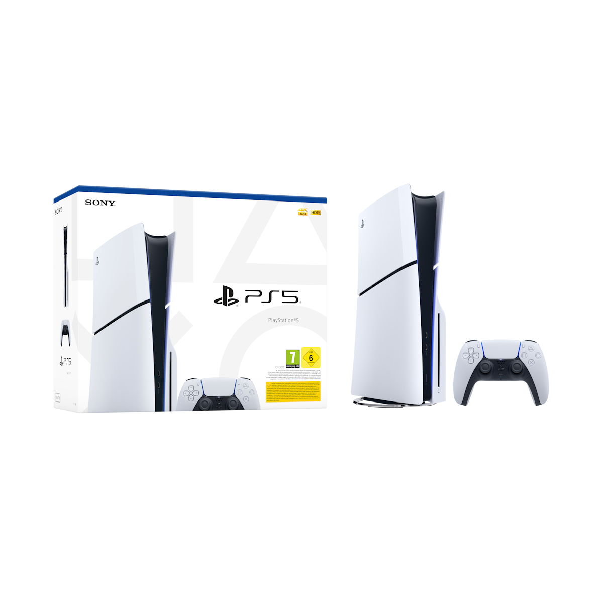 Bild von Sony PlayStation 5 Standard Konsole (Slim) - mit Laufwerk, 1TB SSD-Speicher, schlankes Design, inkl. 1x DualSense Wireless Controller