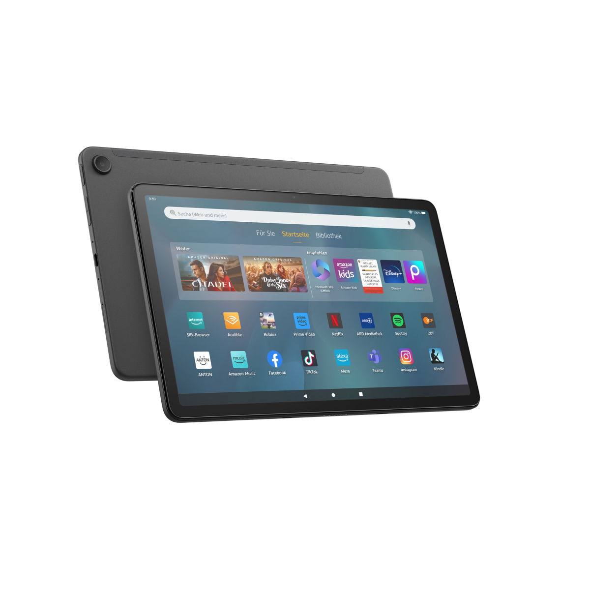 Bild von Amazon Fire Max 11 Tablet, grau mit klarem 11-Zoll-Display, Octa-Core-Prozessor, 4 GB RAM, 14 Stunden Akkulaufzeit, 64 GB