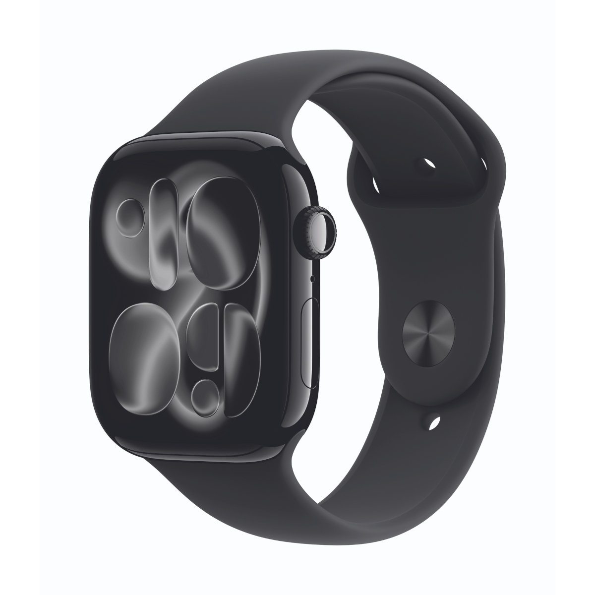 Bild von Apple Watch Series 11  46mm Diamantschwarz Aluminium Gehäuse mit Schwarz Sport Band - S/M