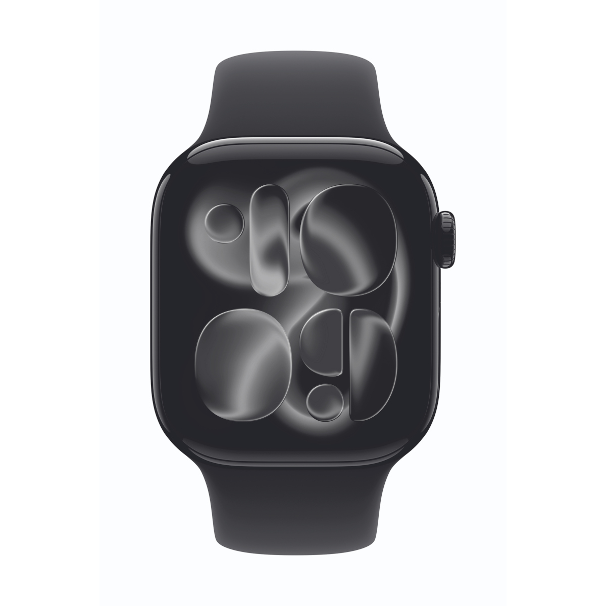 Bild von Apple Watch Series 11 Cellular 42mm Diamantschwarz Alumi B-Ware mit Schwarz Sport Band - S/M
