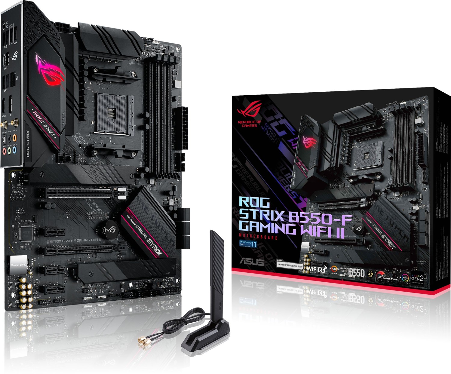 Bild von ASUS ROG Strix B550-F Gaming WIFI II Mainboard Sockel AM4