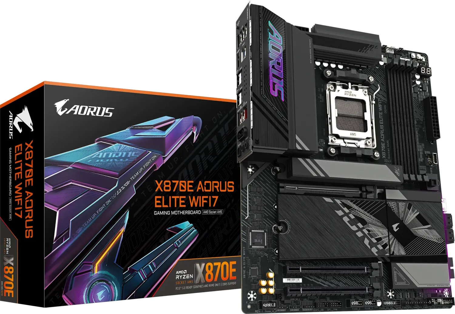 Bild von GIGABYTE X870E AORUS Elite WIFI7 Mainboard Sockel AM5