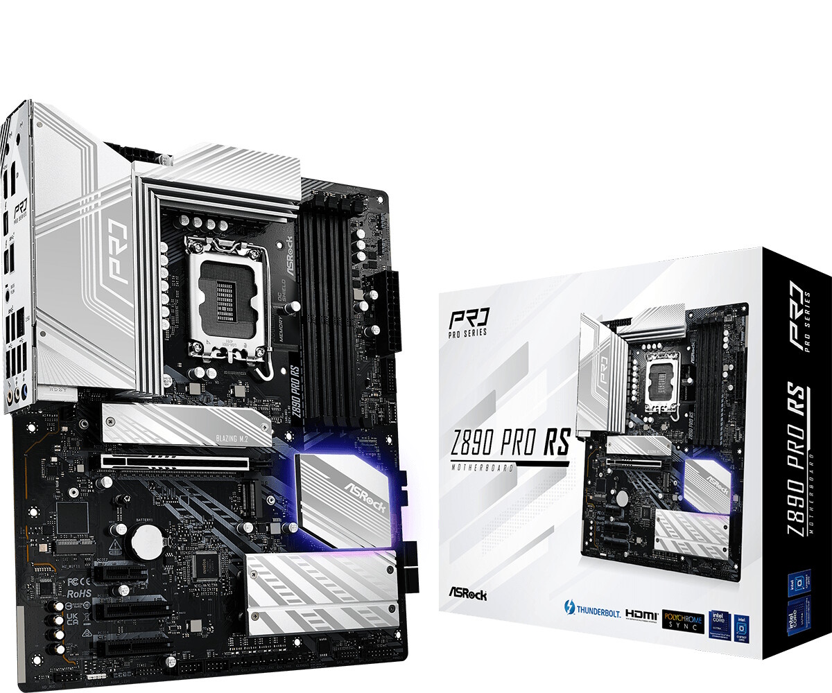 Bild von ASRock Z890 Pro RS WiFi White Mainboard