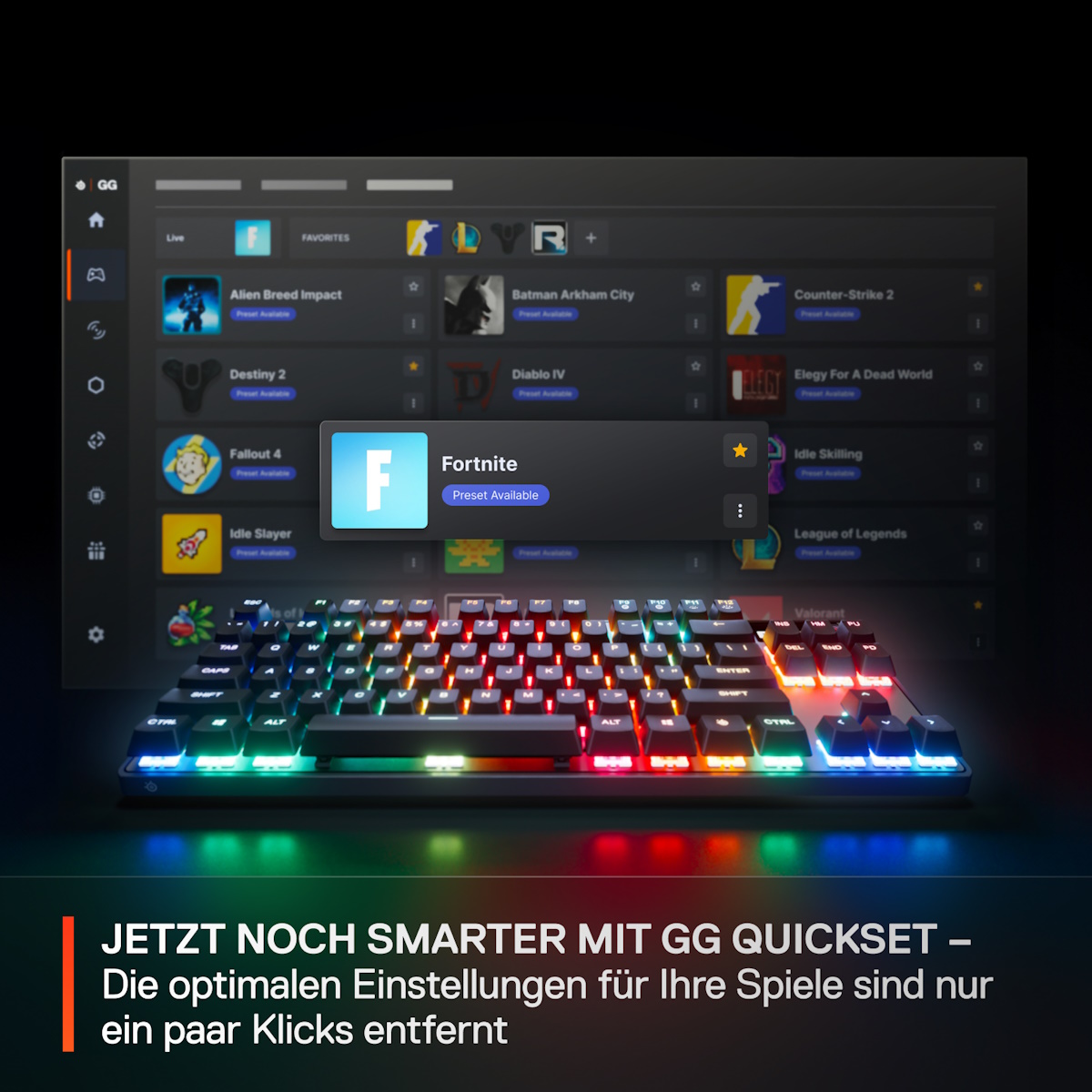 Bild von SteelSeries Apex Pro TKL Wireless Gen 3 DE-Layout - Kabellose Gaming Tastatur im E-Sports TKL-Formfaktor mit OmniPoint 3.0 HyperMagnetic-Schaltern