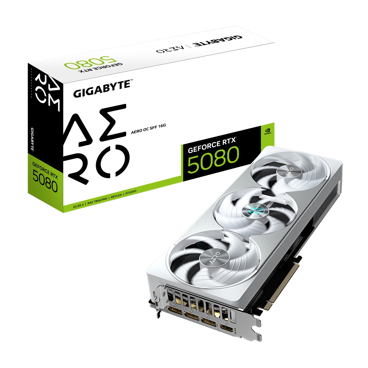 Bild von GIGABYTE GeForce RTX 5080 Aero OC SFF 16G - 16GB GDDR7, 2x HDMI, 3x DP